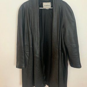 Vintage Saks Fifth Avenue Black Leather Jacket